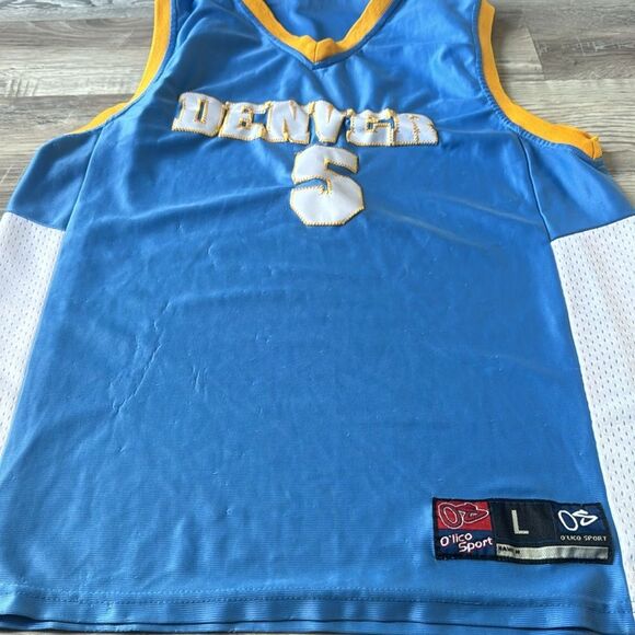 VINTAGE Denver Nuggets O'lico Sport Number 5 NBA Jersey - Picture 10 of 11